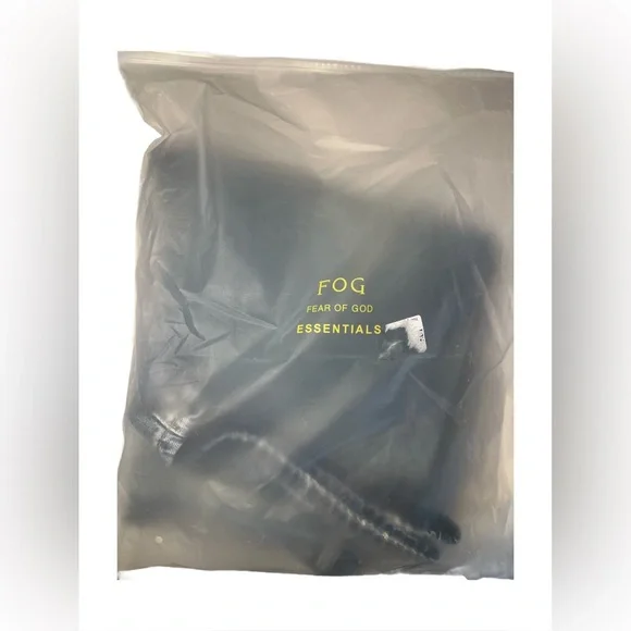 Fear of God Essentials Blue Straight Jeans with Vintage Distressing - Picture 4 of 4